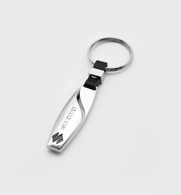 스즈키 그랜드 스위프트 SX4 짐니 비타라 발레노 3D 메탈 가죽 자동차 엠블럼 키체인 독특한 액세서리 키링, 06 1Pcs Suzuki