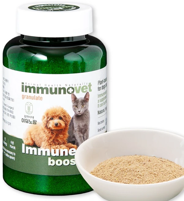 이뮤노벳 강아지 고양이 영양제(피부 종양 면역 염증 관절 장건강 항암) - 과립형, 1개 - 쿠팡