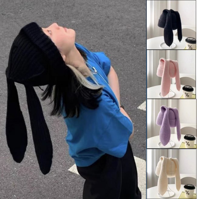 연예인 모자 팬싸템 토끼 니트 비니