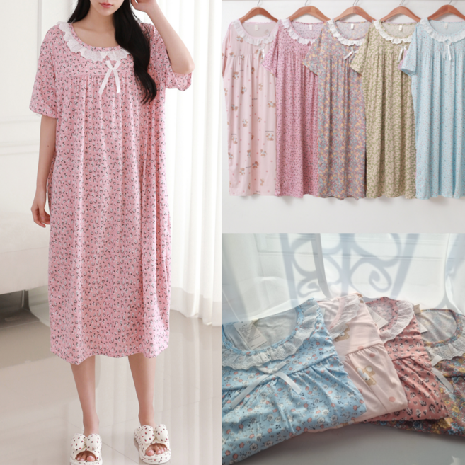 라라로엔픽 냉감 99 빅사이즈 홈원피스 예쁜 잠옷