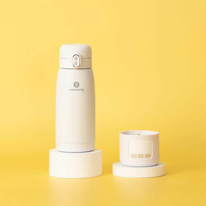 나리몽 2세대 분리형 휴대용 분유포트, 화이트, 휴대용포트