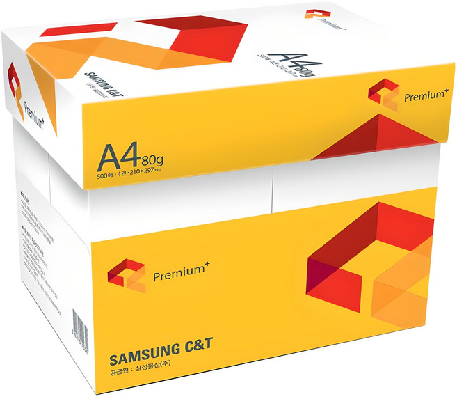 삼성물산 프리미엄 복사용지 80g, A4, 2000개