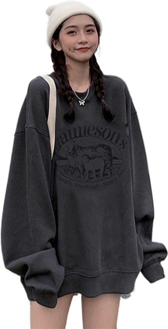 남녀공용 봄가을 루즈핏 데일리 맨투맨 슬림소녀 Couple Hoodies