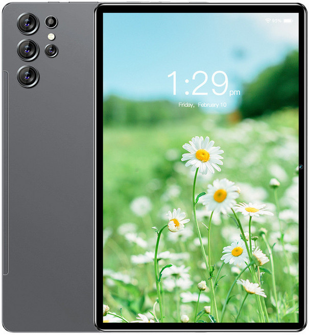 S10Ultra 平板電腦 11吋 IPS大螢幕 32GB 插卡通話 八核心 人臉辨識 全鋁合金, 黑色,2g+32g