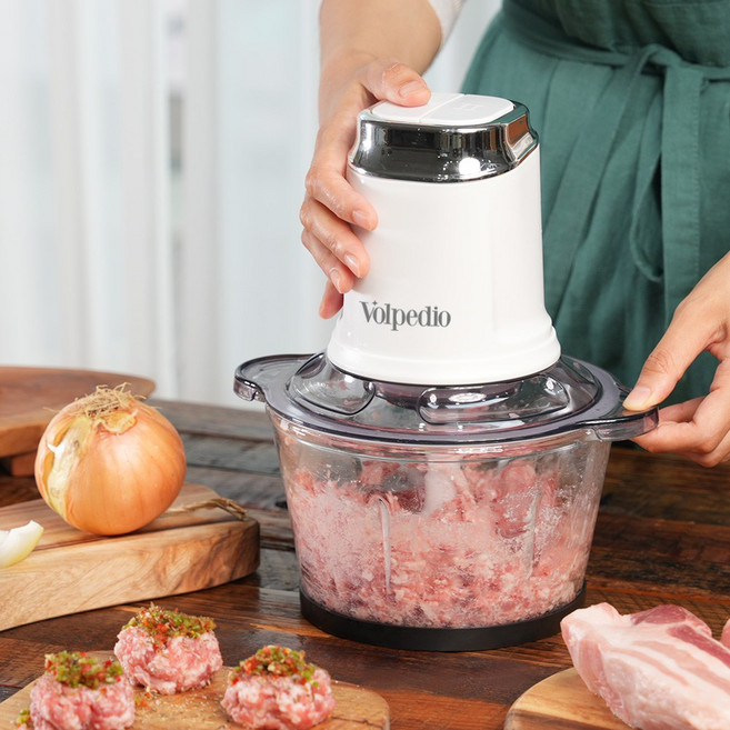 홈앤스테이 만능 다지기 마늘 육류 고성능, 1세트, 투명화이트