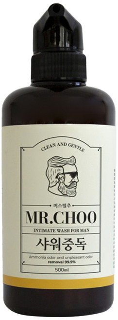 엘로보 샤워중독 남성청결제 쿨링 냄새제거 대용량 세정제, 500g, 1개