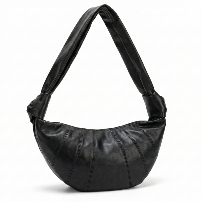 보픈 크루아상백 반달 여성크로스백 범백 레더 만두백 여행용 크로와상 도난방지