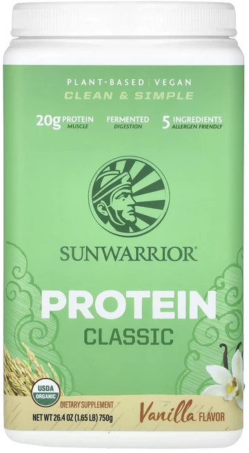 새해 건강을 선물하세요 Sunwarrior 클래식 프로틴 바닐라 750g(1.65lb) 특별관리진행, Sunwarrior클래식프로틴바닐라750g165lb, 750g, 1개 - 쿠팡