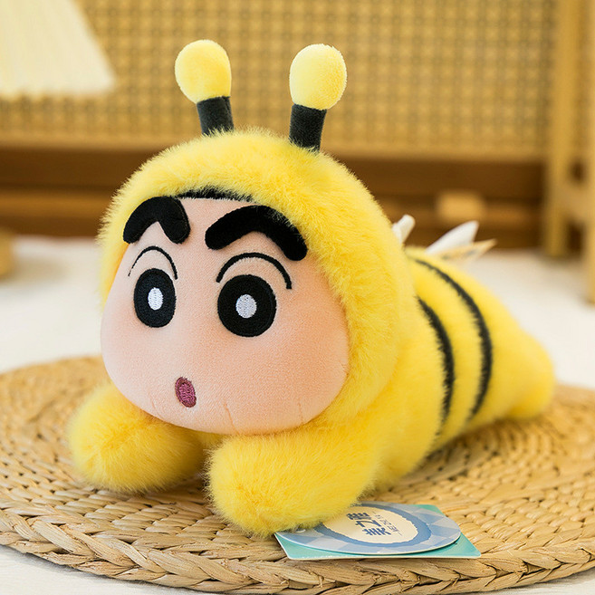 蠟筆小新 趴睡豆袋系列 毛絨玩具, 蜜蜂,20cm