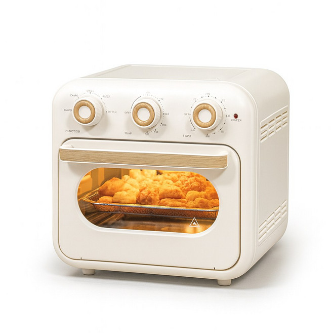 에어프라이어 오븐 25L 전면 조리창, 화이트, 25L 에어프라이어 오븐