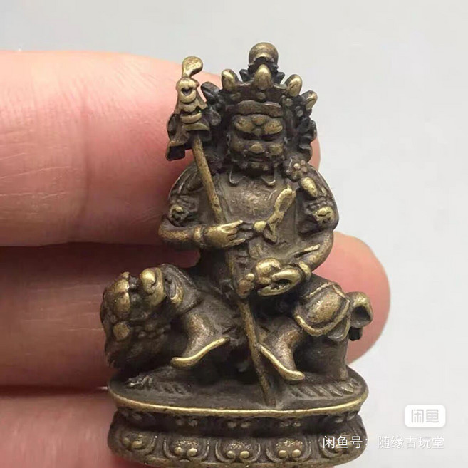 尼泊爾 法器 財寶天王 佛像 擺件, 如圖所示, 1個