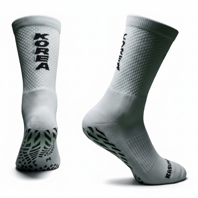 이지로치 논슬립 양말 축구 풋살 국가대표 하프삭스, 1개, 챔피언 국대 KOREA