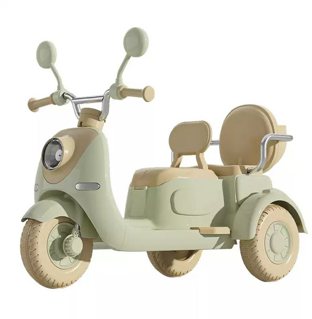 전동차 오토바이 장난감 세발자전거 전동바이크, 오트 베이지, 1