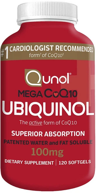 퀴놀 Qunol 퀴놀 메가 코큐텐 Ubiquinol 100mg 120정, 1개 - 쿠팡