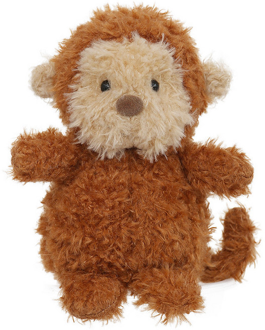 跨境爆款泡芙動物jelly玩偶毛絨玩具小公仔8寸抓機娃娃機娃娃批貨, 1個, 捲毛系列-猴子:約30釐米