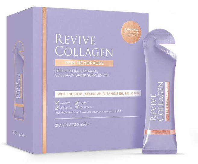 영국 리바이브 콜라겐 Revive Collagen Peri Menopause 페리메노포즈 가수분해 해양 콜라겐 5 000mg 28포, 3개, 616g