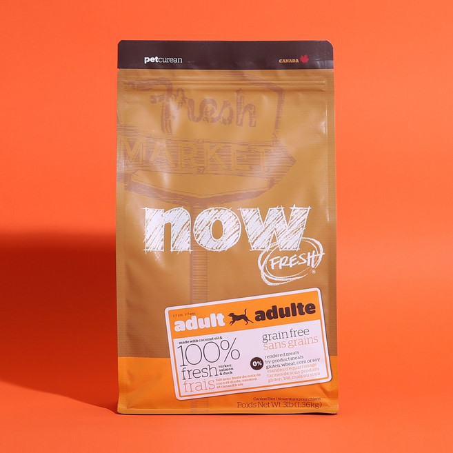 나우 사료 강아지 그레인프리 올브리드 어덜트, 1.36kg, 2개