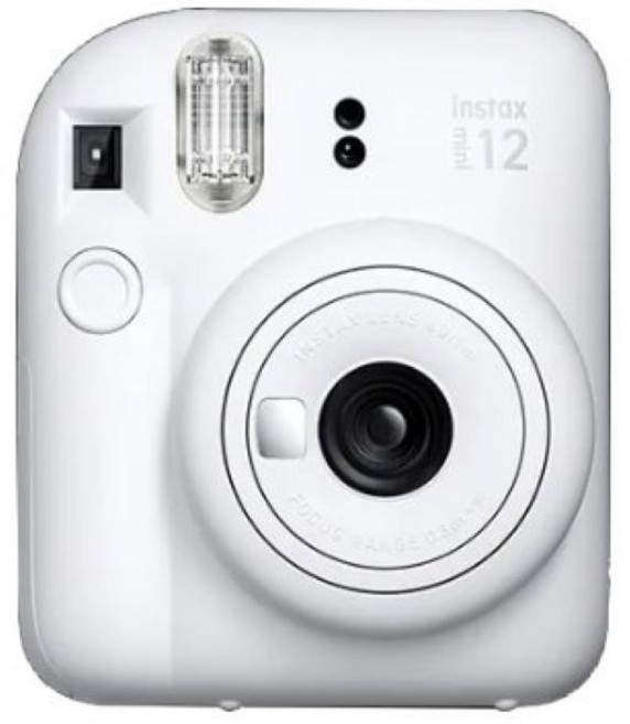Instax 拍立得相機 輕巧便攜 操作簡單 多種顏色可選 mini 12 白色, mini 12  白色, 1個
