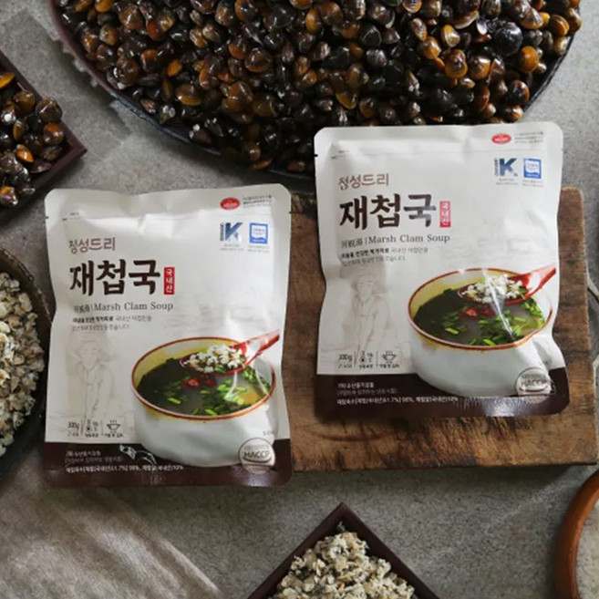 국내산 재첩국, 10개
