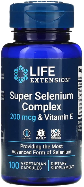 Life Extension 슈퍼 셀레늄 복합체 & 비타민E 200mcg 베지 캡슐 100정, LifeExtension슈퍼셀레늄복합체비타민E200mc, 1개 - 쿠팡