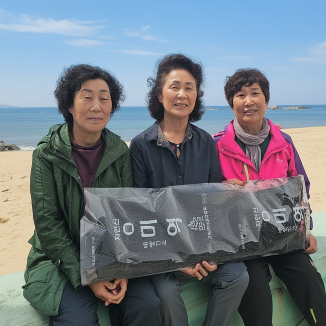 NLL해녀미역 돌미역 산모미역 2026햇미역 NLL저도어장 자연산 미역 특품, 1개, 300g