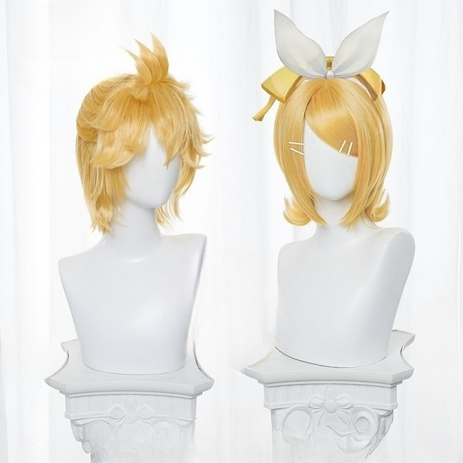 보컬로이드 카가미네 렌 가발 코스프레코스튬