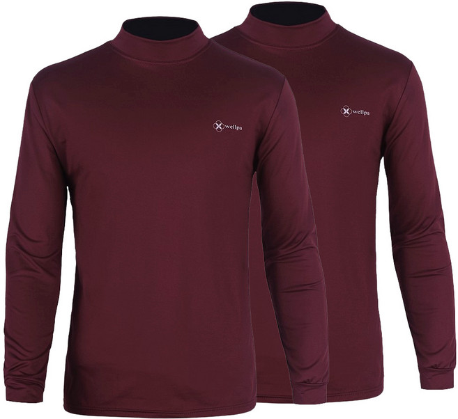 [1+1] 약기모 소프트 반목티 히트텍 스판 보온 발열 프리미엄원단 이너 반폴라 내복 등산복 작업복