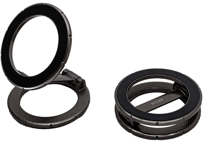 볼체 듀얼핏 맥세이프 차량 핸드폰 거치대 810도 회전 양면 자석, 01.다크 엣지, 1개