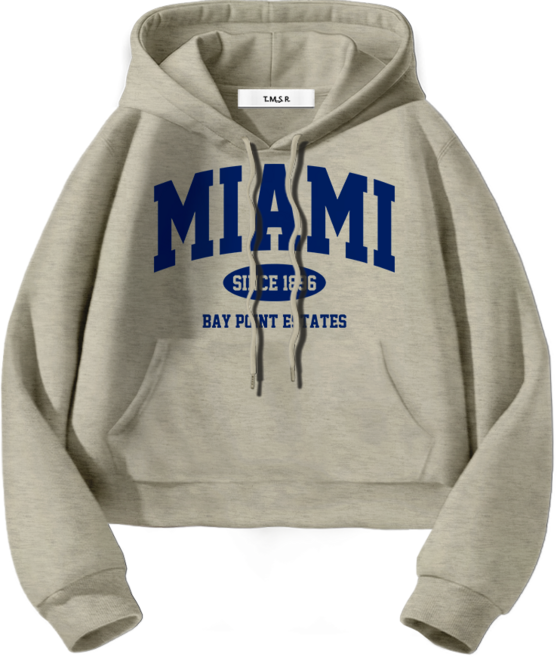 몰토벨리노 토르소 TSF 마이애미 1896 세미오버핏 크롭 후드티