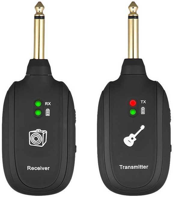 기타이펙터 Lekato 무선 일렉트릭 기타 전기 음향 시스템 송신기 수신기 2 4Ghz 인 1 플러그 6 채널, a8, 1개