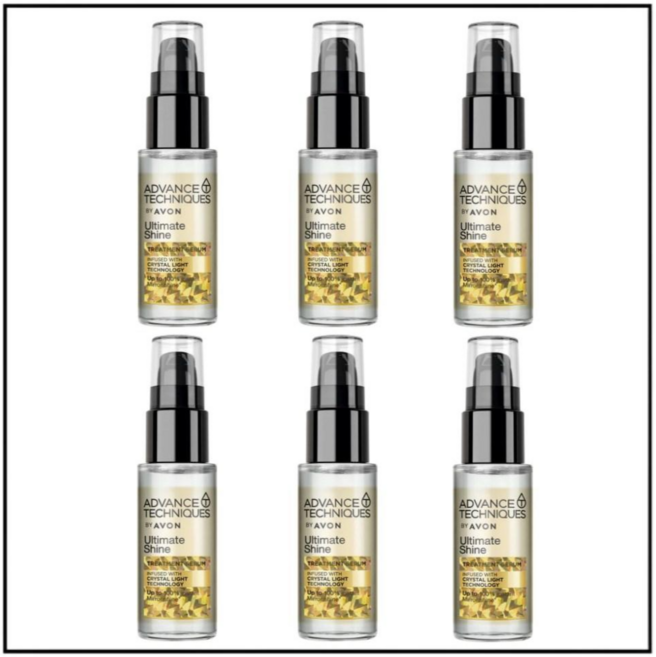 AVON 雅芳 Ultimate Shine 瞬間鏡面光澤護髮精華 30ml, 6個