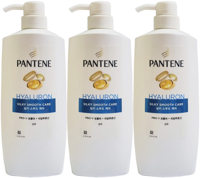 팬틴 실키 스무드 케어 샴푸 750ml 3개