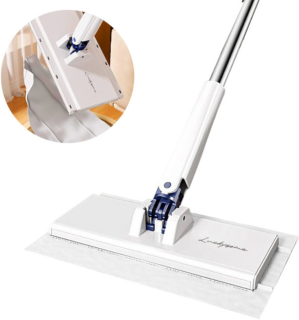 럭키썸 노터치 청소포 바닥청소 밀대걸레, 1세트