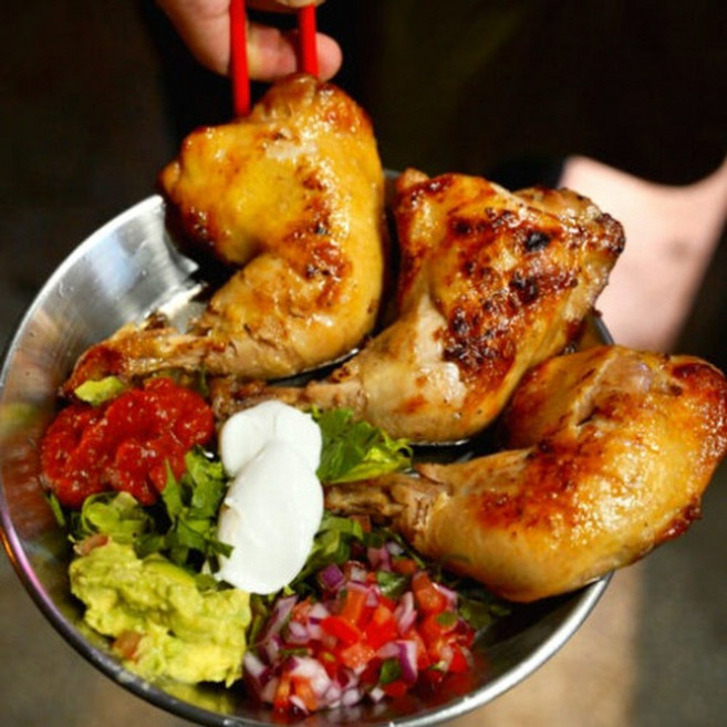 [대용량]바베큐 치킨닭다리 600g 4개입 훈제 통삼겹1kg / 에어프라이전용 캠핑요리 [해와바다], 5개