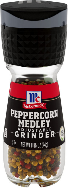 맥코믹 후추 메들리 그라인더 24g McCormick Peppercorn Medley Grinder 0.85 Oz, 24.1g, 1개