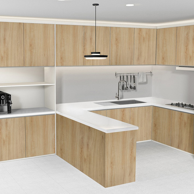 [국내제작] 큐브프레임 싱크대문짝 교체 씽크대문짝 싱크대도어 제작 디럭스, 마인츠파인무광