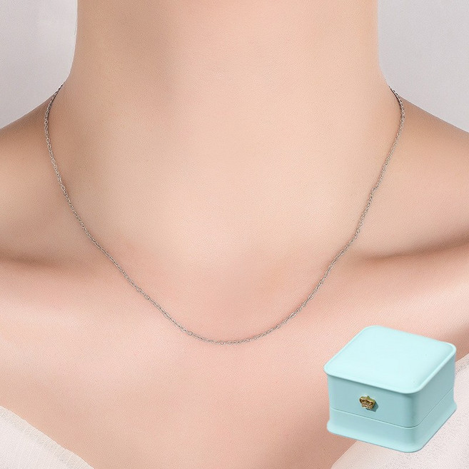 르떼르넬 JSNC991 Silver 여자 기본 실버 체인 목걸이 은목걸이 목걸이줄 은목걸이줄