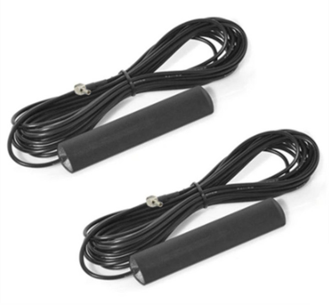 2Pcs 4G LTE 접착 마운트 패치 TS9 남성 안테나 공중 3Db Netgear LB1120 LB1121 LB2120 Nighthawk M1 MR1100 770S와 호환용, 1개, 검은색