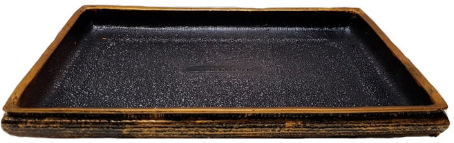 한반도농원 B83. 석.목부작용사각 3호 수반 분재용수반 화분받침 체험학습용