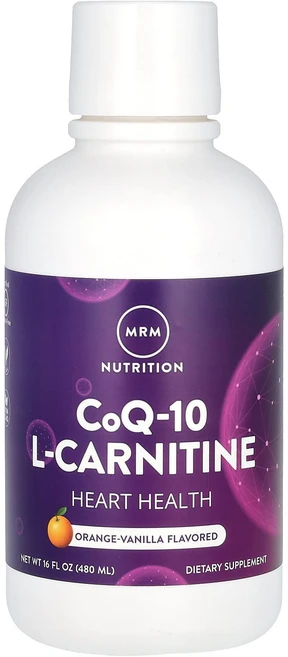 MRM Nutrition CoQ-10 L-카르티닌 액상 오렌지-바닐라 480ml(16fl oz), 1개, 480ml - 쿠팡