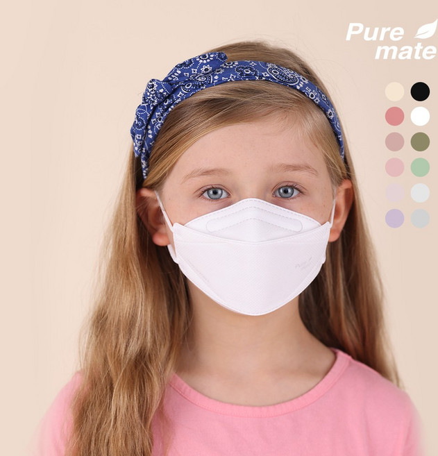 퓨어메이트 KF94 소형 컬러 마스크 30매 초등학생 어린이, 코랄, 초소형