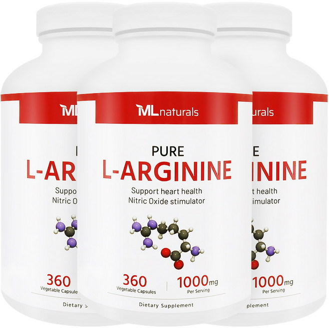 마이라이프 내추럴스 L-아르기닌 1000mg, 360정, 3개