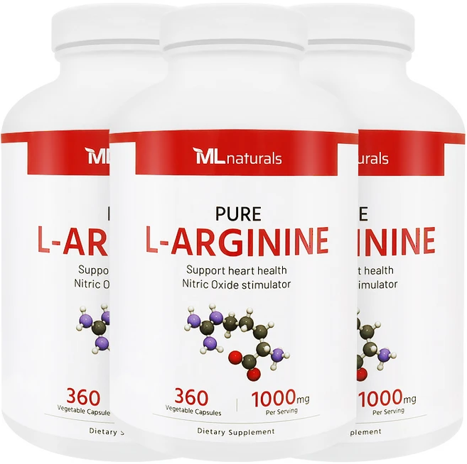 마이라이프 내추럴스 L-아르기닌 1000mg, 360정, 3병 - 쿠팡