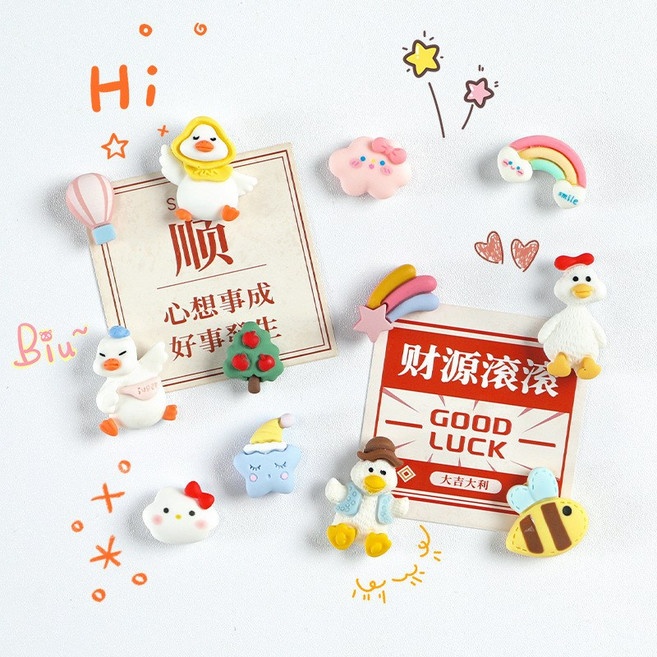 可擦寫冰箱貼留言板磁貼裝飾磁性計劃表寫字板記事磁吸白板黑板貼, 1個