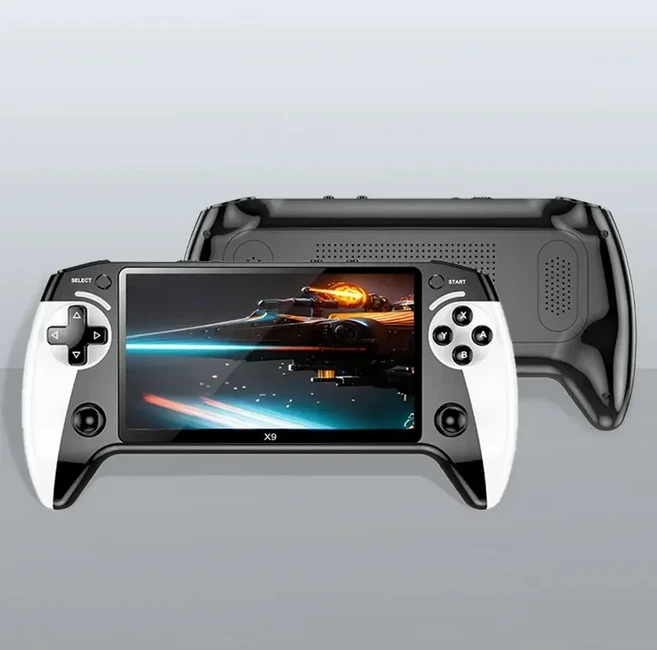 X9 휴대용 게임 콘솔 1500mAh 5.5인치 IPS HD 화면 듀오 플레이 지원 GB, 01 X9