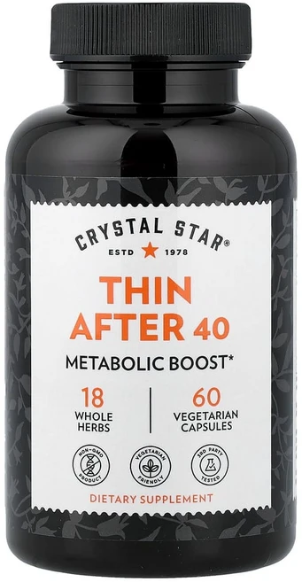 크리스탈스타 Thin After 40 식물성 캡슐 60정, 1개 - 쿠팡