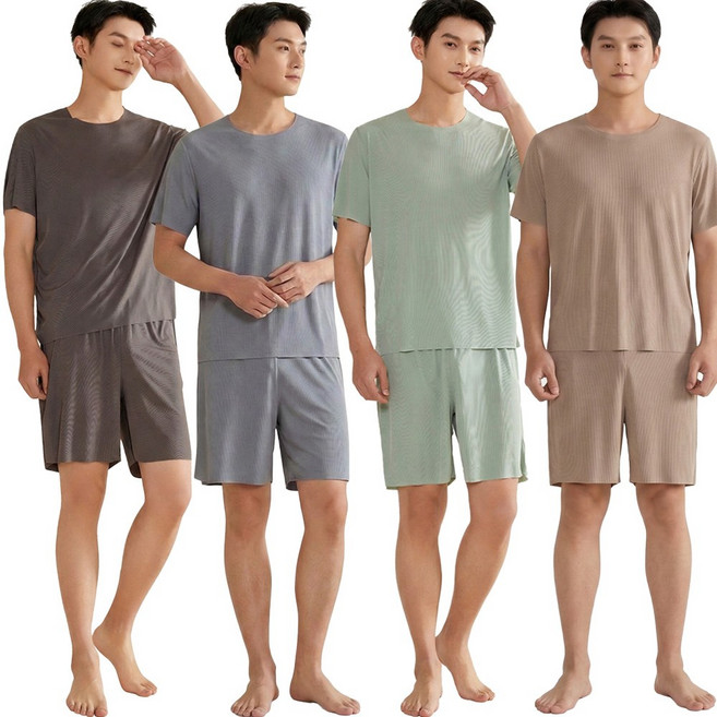 알피션 여름 잠옷 커플 냉감 파자마 1+1 홈웨어