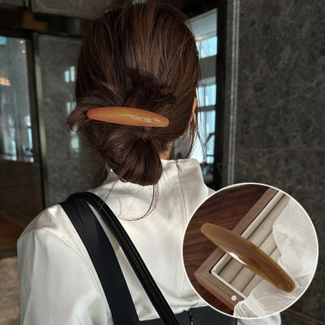 여성 고급 데일리 빅사이즈 헤어 자동 헤어핀 H256