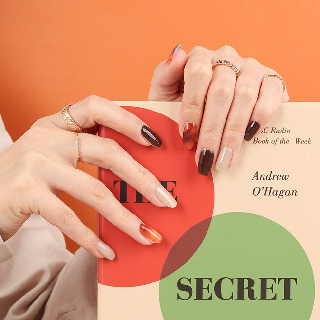 샤인비 멀티 큐어링 젤 스트립스 18p 세트 햇빛에 구워도 되는 멀티 큐어링 젤 스티커, 1개, 69491 엠버 블랜딩 라떼