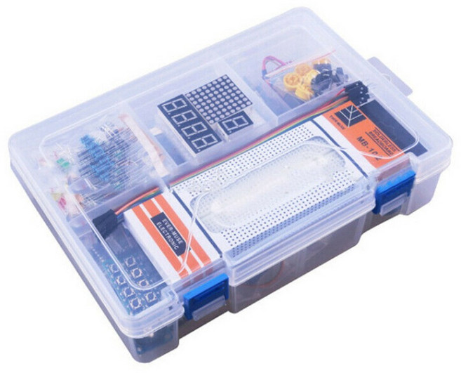 UNO R3 RFID 업그레이드 스타터키트 - 아두이노 기초전자 실습 키트 센서 모듈 LED 디스플레이 포함, 1개